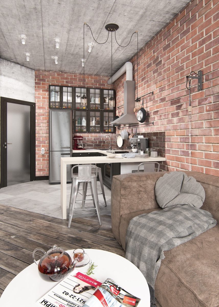 exposed-brick-wall-apartment-with-concrete-ceilings